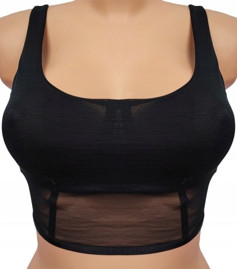 NOWY TEZENIS top czarny braletka biustonosz L NOWY TEZENIS top czarny braletka biustonosz L